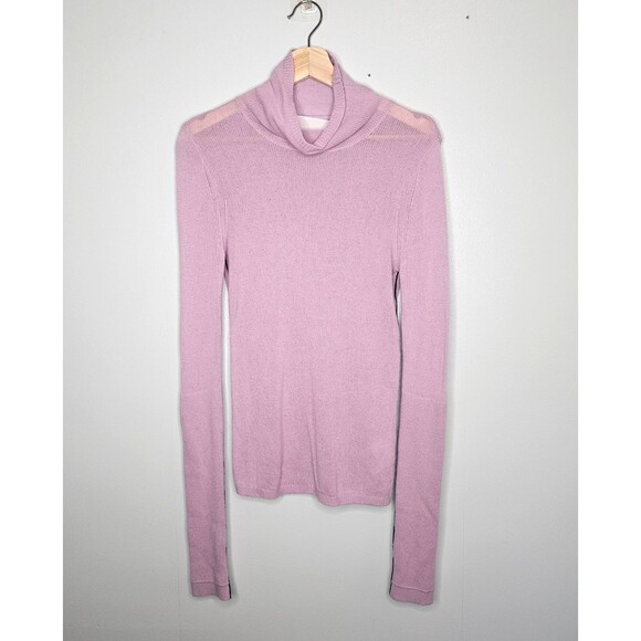 MARIA MCMANUS Cashmere Blend Sweater Medium Purple Lightweight Semi-Sheer Ballet - Picture 1 of 8